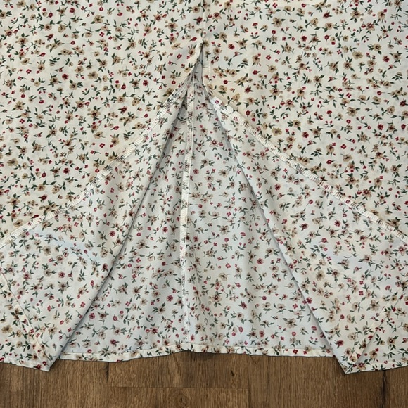 Shein Cream Floral Maxi Dress - Picture 3 of 5